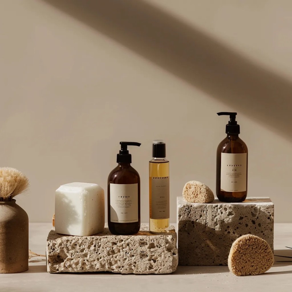 GlowCare Skincare products displayed on a sleek e-commerce website interface with optimization tools and analytics